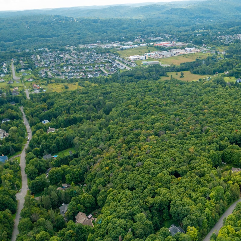 Photo aérienne, Ville de Prévost